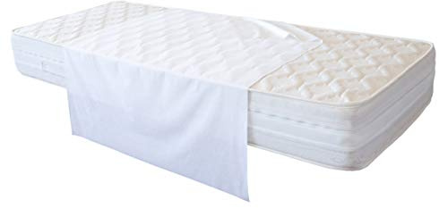 ROVESI TRAVERSE - abbondante spugna di COTONE (oltre 210 gsm), assorbenti, impermeabili, traspiranti, lavabili - incontinenza anziani - bambini - coprimaterasso protezione letto singolo - (1-100x150)