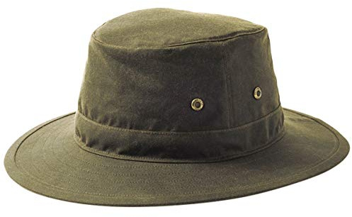 Failsworth Wax Traveller Outback Hat (X-Large (61cm), Olive)