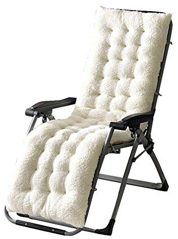 fllyingu Liege-Stuhl Polster-Auflage Dick Liegenauflagen Auflage Gartenliege, Auflage für Deckchair für Gartenliegen Sonnenliege