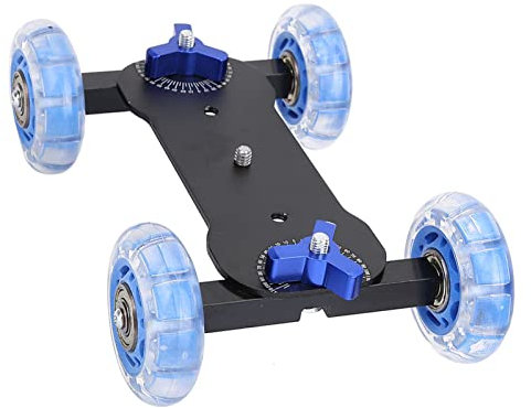 BuyWeek Camera Slider Dolly, 10KG de Charge Professionnel Chariot Rail de Curseur de Caméra de Bureau Mini pour Appareils Photo DLSR, Caméra Vidéo
