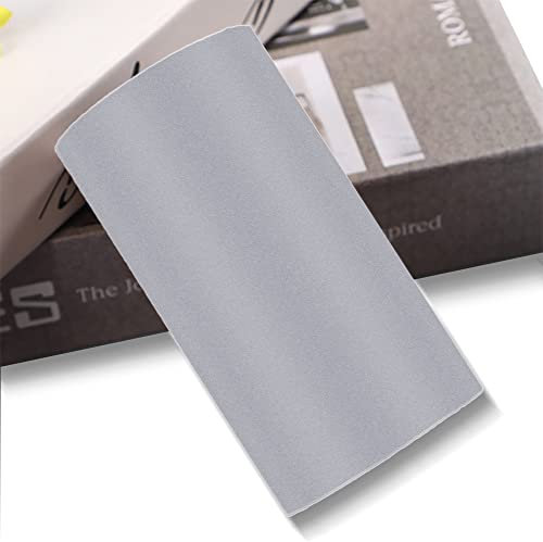 LUO YIYI Selbstklebende mattierte Tapetenbordüre, wasserdicht, Wandbordüre, einfach anzubringen, für Küche, Badezimmer, Fliesen, Aufkleber, 9,9 x 998,2 cm, Hellgrau