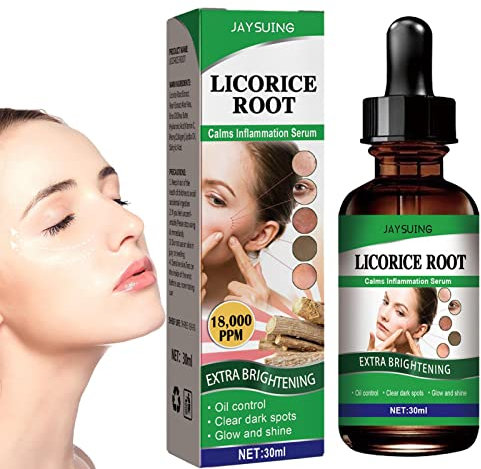 Lakritzwurzel-Gesichtsöl | Süßholzwurzelöl Schutzöl für die Gesichtspflege | Feuchtigkeitsspendendes Gesichtsöl 30ml für die Haut