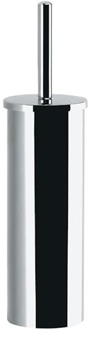 Gedy Tonga Escobillero baño, Escobilla baño, Cromo, Acero Inoxidable, 9,1 x 9,1 x 37,7