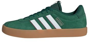 adidas Hombre VL Court 3.0 Shoes, Dark Green/Cloud White/Burgundy, 42 2/3 EU