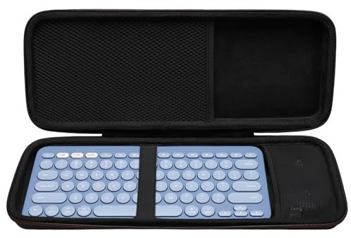 LTGEM Case Compatible with Logitech Pebble 2 Combo/Keys 2 K380s / K380 Keyboard + Logitech Pebble Mouse(Inside: 14.3x5.2x0.8)