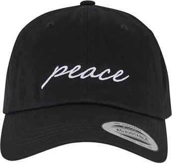 Mister Tee Peace Dad Cap Black, one Size