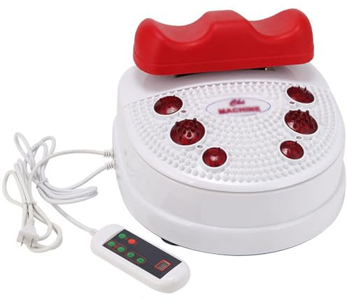Foot Massager Machine, Foot Physiotherapy Massage, Foot Massager Infrared Chi Machine Passive Aerobic Exerciser Vitality Swing for Blood Circulation Chi Machine Relieve Fatigue,Red