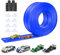 Pista de Coches 5m Incluye 4 Coches: KETIEE Rampa de Juguete Carreras Portátil para 1/64 Cars para Mayores de 3 Años, Azul