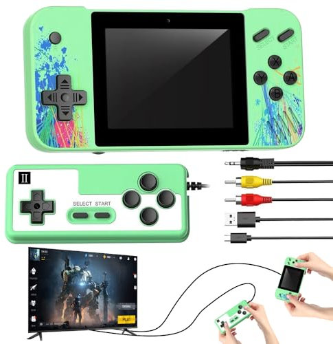 Lotvic Console di Gioco Portatile Retrò, Consolle Retro Gaming con 800 Giochi FC Classici, Console Portatile Gaming, 3,5 Pollici LCD con Carica USB per Bambini/Adulti/Regalo di Compleanno