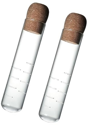 GALPADA Infusor De Té Transparente De Vidrio 2 Piezas Filtro De Hojas De Té Colador Tubular Para Accesorios De Beber Casa y Filtrado Sueltos