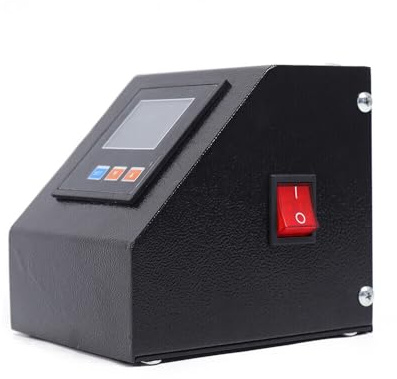 Värmepress 1 200 W maskin med 15 x 10 cm dubbel värmeplatta för kolofonium extraktion, elektrisk enhet för starkt tryck och värme