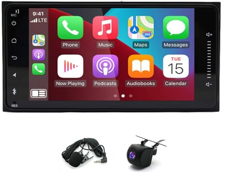 7 Upgrade Double Din Stereo for Toyota Avensis Verso 2001-2005 Double Din Radio, 2+64G Android 14 Touch Screen Head Unit GPS Navi Bluetooth with Wireless Carplay Android Backup Camera FM/RDS