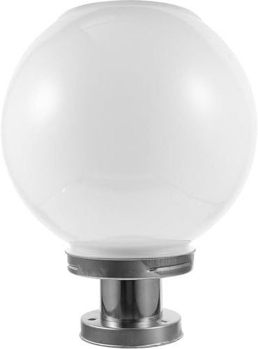 TEHAUX Lámpara Bola Solar Exterior Jardín para Pared, Lámpara Solar para Exteriores de Plástico, Resistente al Agua y Fácil Instalación