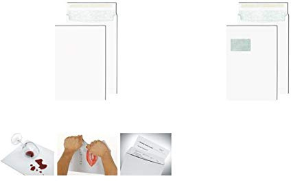 SECURITEX 389550 Faltenversandtasche, C4, weiß mit Fenster