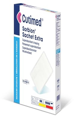 Cutimed Sorbion Sachet Extra Verband, 20 cm x 10 cm, 5 Stück