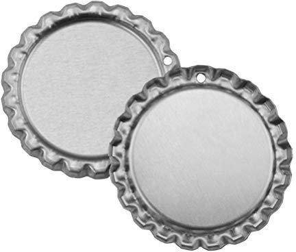 SUPVOX 100 STÜCKE Abgeflachte Kronkorken Gestanzt für Haarschleifen DIY Anhänger Handwerk Sammelalbum