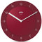 Braun Klassische analoge Wanduhr ruhigem Quarzuhrwerk, leicht lesbarem Zifferblatt mit 20 cm Durchmesser in Rot, Modell BC06R.
