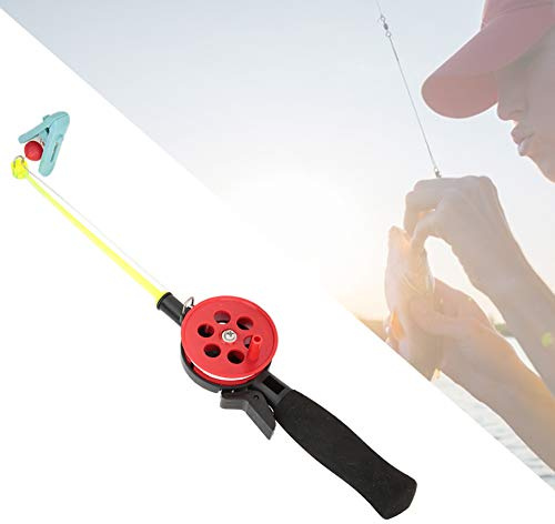 Diydeg Mini 2pcs Fishing Pole, 13.3in Kids Fishing Rod, for Ice Fishing Kids Fishing,
