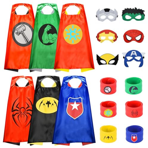 Gralal Toys for 3-12 Year Old Boys, Superhero Costumes for Boys Kids Toys Age 3 4 5 6 7 8 9 Year Old Boy Gifts Superhero Capes for Kids Fancy Dress Garden Toys Christmas Xmas Gifts for Kids