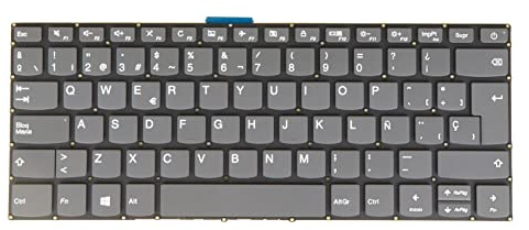 SP Teclado de repuesto para portátil Lenovo V14-ada V14-are V14-igl V14-iil V14-ikb V14-iwl, para IdeaPad Slim 1-14ast-05, 82C6 82DQ 82C2 82C4 81YA 81YB 81VS, PC4CP-SPA Gris Gris