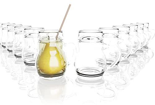 Oberglas Williams Pure Schnapsgläser mit Henkel 40 ml / 12 x Digestif Gläser in Birnenform/Schnapsgläser 4 cl/Besondere Shotgläser