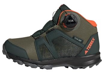 adidas Terrex BOA Mid RAIN.RDY Hiking Shoes Trailrunning-Schuhe, Shadow Green/Pulse Olive/Impact orange, 28 EU