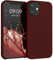 kwmobile Handyhülle für iPhone 12 mini Hülle, für iPhone 12 mini Case - Hülle Silikon - kabelloses Laden - Tawny Red
