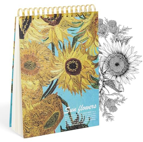 A4 Sketchbook Drawing Sketch Pad - Sketch Book Art Sketchbook Spiral Bound Painting Book - 200gsm/60 Pages Cartridge Paper for Landscape Portrait Sketching Colouring for Kids Artist Children Adults