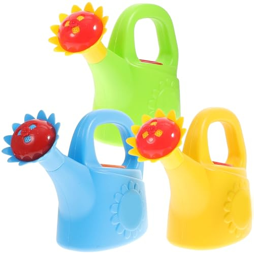 Cvutovo Jouets De Bain 3 PièCes Arrosoirs pour Enfants en Plastique Multifonctions Jouet D'ÉVeil Et Jardinage Accessoire Ludique pour Jeux De Bain Et Plage