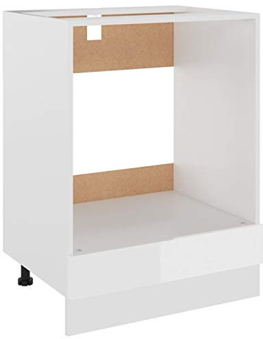 Tidyard Küchenschrank Aufbewahrungsschrank Schrank Küchenunterschränke Küchenhängeschränke Ofenschrank Herdschrank Küchenzeile Küchenmöbel Backofenschrank 60 x 46 x 81,5 cm,Spanplatte