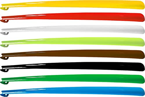 TrendLine Schuhanzieher Schuhlöffel lang 75 cm Kunststoff 1 Stück Gelb Rot Weiß Grün Schwarz Blau Braun Farbe nicht frei wählbar