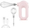 HERCHR Elettrica Frullino per Le Uova, Sbattitore a Immersione Senza Fili, Mini sbattitore elettrico regolabile a 4 velocità, miscelatore manuale elettrico frusta a mano (Rosa)