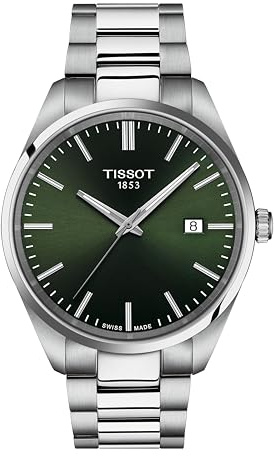 Tissot PR 100 time only Men's Watch with Green Background T150.410.11.091.00 316L Steel case