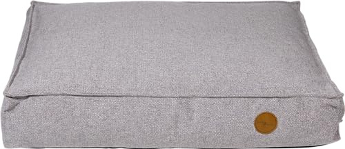 JACK AND VANILLA - Letto Ortopedico per Cani JV Hampton - Cesto Tutto Comfort per Cani con fragili articolazioni - Grigio Chiaro, M, 80 x 60 x 15 cm