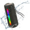 m MU Bluetooth Lautsprecher, bluetoothbox mit kraftvollem Bass, Wasser und staubdicht, 360 Grad Subwoofer, 3600 mAh Lange Akkulaufzeit Music Box,Dual Stereo Pairing, LED Licht.Schwarz 1 Stück