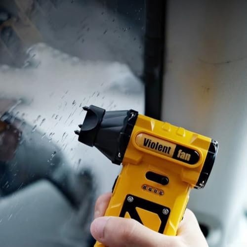 Jet Dry Mini Blower, Suitable For Carbon Fire Blowing Industrial Dust Removal Smoke Blowing Keyboard Cleaning Etc, Maximum Speed Of Brushless Motor 110,000Rpm(Yellow)