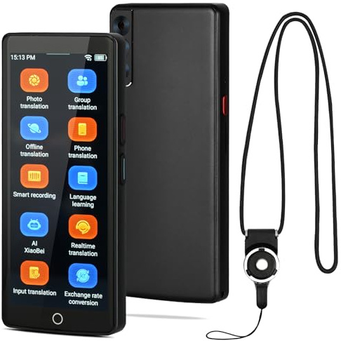 OFFCUP Traducteur Vocal Instantané AI, 139 Langues en Ligne Traduction Bidirectionnelle + 20 Langue Hors Ligne avec Photo Traduction Traducteur Simultané pour Voyages d'affaires (WIFI A50)