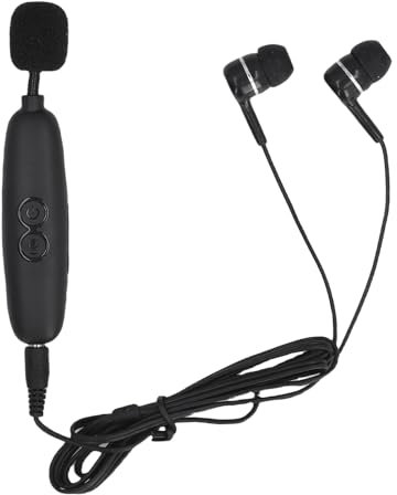 Denash Amplificatore del Suono 'orecchio, Controllo del Volume Regolabile, Dispositivo Potenziamento della Riduzione del Rumore Ricaricabile, del Colletto per Uso Comodo, Batteria