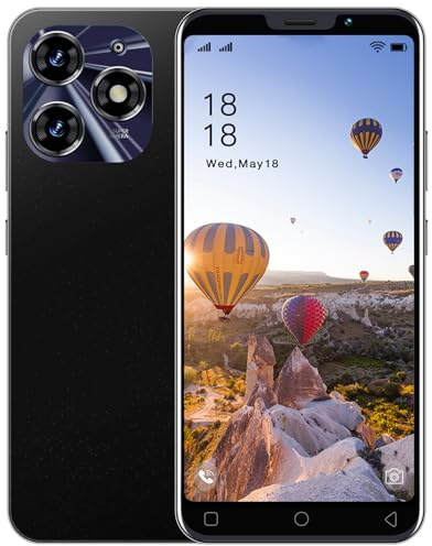 McMgc Dual SIM Unlocked Mobile Phones,1GB RAM/16GB ROM,5.0 inch HD Display,Dual Camera Android 9.0,Face Unlock,BT,FM,GPS,WiFi,3000mAh Battery,Cheap Phones (5P-Black)