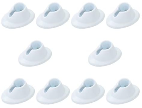 VILLCASE 10 Unidades Soporte de Esmaltes de Uñas de Silicona Antideslizante y Prueba de Derrames para Manicura en Casa Diseño Seguro y Flexible para Botellas Cilíndricas