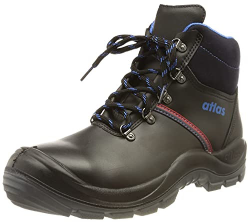 Atlas Herren Anatomic Bau 500 Sicherheitsschuh, Schwarz, 45 EU