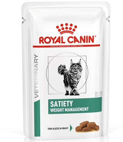 Royal Canin Satiety Weight Loss Support Veterinary Health Nutrition Cat Food 48 x 85g pouches