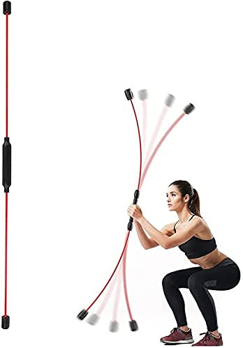 Barra Elástica Barra de Vibración Vibrador Barra de Fitness Barra flexible elástica de fitness para entrenamiento de vibración, barra de oscilación deportiva, barra tonificante para fortalecimien