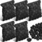 500 Stück Bio-Filterbälle, schwarze Bio-Kugeln für Aquarienfilter, Teichfilter, 2.5 cm, Filtermedien mit 5 Stück Aquarium-Filtermedientaschen, Netzbeutel mit Reißverschluss für Aquarium-Teich