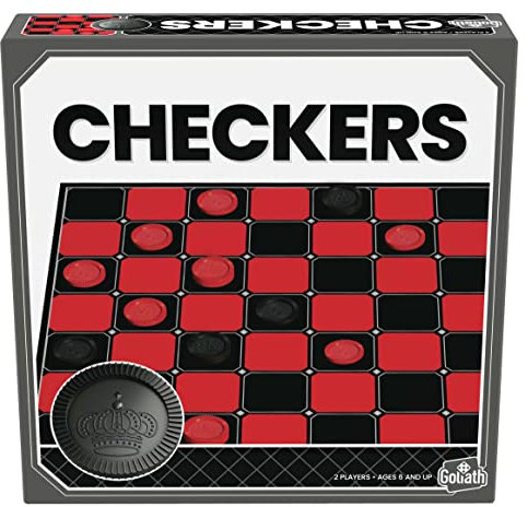 Goliath Dame, Klassisches Brettspiel für 2 Spieler, Damespiel für Kinder ab 6 Jahren, 8x8 Brett