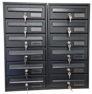 MILLE Cassetta postale condominiale 12 posti cm 90x17x42h-Modello Modular