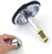 tapón bañera hidromasaje, tapón bañera Roca, Tapón para bañera con Tornillos Ajustables, tapon bañera Decorativo Cromado, tapon bañera Universal Diámetro 43 mm para bañera, Lavabo (43mm)