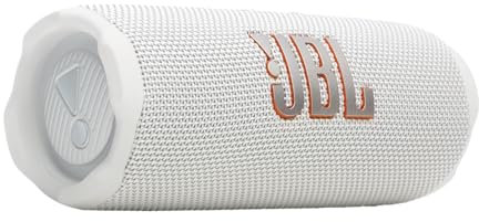 JBL Flip 7, Altavoz Bluetooth portátil inalámbrico Potente, 16h de batería, Resistente al Agua IP68, a Prueba de Polvo y caídas, Sonido Pro, AI Sound Boost, Compatible con Auracast, Blanco