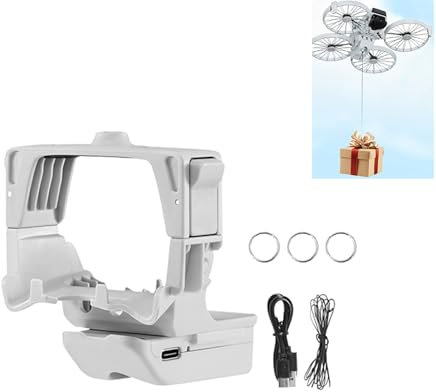 LICHIFIT Drone Airdrop Sistema per DJI FLIP Geomagnetic Thrower con 1/4 Foro Vite Interfaccia Staffa di espansione Trasporto Consegna Payload Release Dispositivo di caduta dell'aria