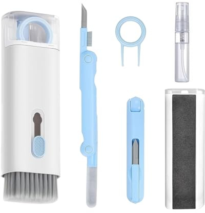 Kit de nettoyage 7 en 1 pour téléphone portable, kit de nettoyage pour clavier, écran de clavier avec brosse, convient pour claviers, ordinateurs portables, accessoires informatiques, écouteurs